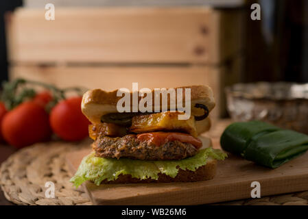 kebab sandwich is very popular in turkey and the Arab world Stock Photo