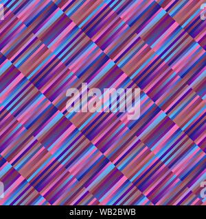 Seamless geometrical stripe pattern background - abstract vector graphic from diagonal rectangles Stock Vector