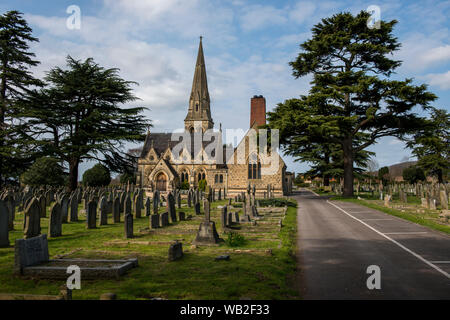 Cheltenham Cemetery Chapel and Crematorium, Gloucestershire (Now disused). Image taken 31st March 2019 Stock Photo