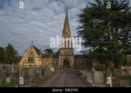 Cheltenham Cemetery Chapel and Crematorium, Gloucestershire (Now disused). Image taken 31st March 2019 Stock Photo