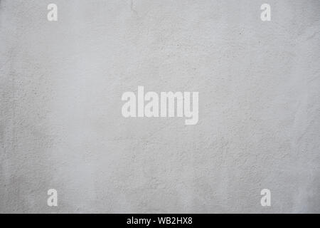 Blank white and gray plaster wall background texture. Stock Photo