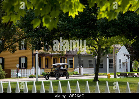 Dearborn, Michigan, USA. 17th Aug, 2019. Aug 17, 2019, Dearborn, Michigan, United  States; The Edison Machine shop which was reconstructed at Greenfield  Village which is a history museum with period buildings and