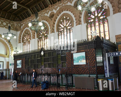 TOLEDO, SPAIN - APRIL 24, 2018: The interior of the railway station of Toledo. Stock Photo