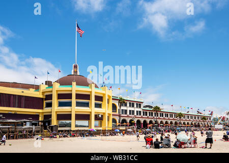 Santa Cruz, CA Casino Arcade Stock Photo