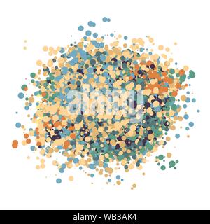 Confetti template design. Easter spring style. Baby shower retro vintage. Stock Vector