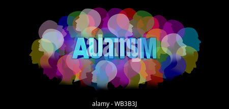 Autism syndrome person and Autistic social developmental education ...