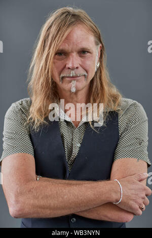 Edinburgh, Scotland, United Kingdom, 24 August 2019. Edinburgh International Book Festival. Photo call: Typex.  Credit Andrew Eaton/Alamy Stock Photo