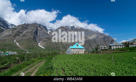 Photo of Village in Lahaul in Himalayas - Stock Photo