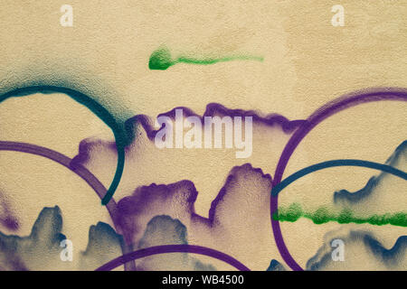 Abstract Grunge Modern Graffiti Wallpaper. Plastered Wall Web Banner. Design Element. Stock Photo