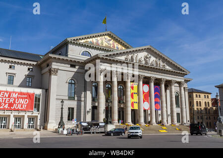 The Bayerisches Nationaltheater, (Munich National Theatre), Max-Joseph-Platz, Munich, Germany. Stock Photo