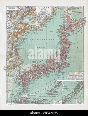 Archival japan map hi-res stock photography and images - Alamy