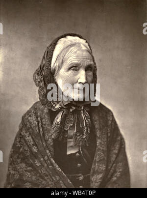 MARY HOWITT (1799-1888) English poet and  novelist Stock Photo