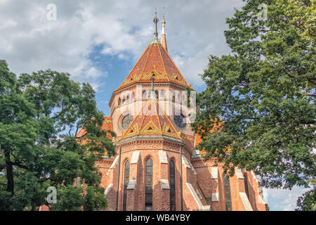 View of calvinist Reformed Church in Budapest Hungary Stock Photo