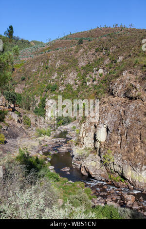 'Passadiços do Paiva' (Paiva Walkways) in the municipality of Arouca, district of Aveiro, Portugal. Stock Photo