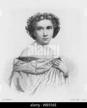 Désirée Artôt by August Weger. Stock Photo