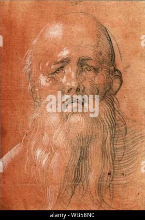 Durer Head of a bearded man. Stock Photo