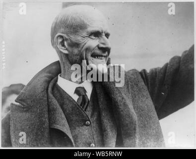 Eugene V. Debs, 5 times Socialist candidate for President, set free from prison on Christmas Day Abstract/medium: 1 photographic print. Stock Photo