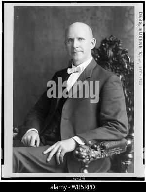 Eugene Victor Debs, three-quarter length portrait, seated, facing slightly left Abstract/medium: 1 photographic print. Stock Photo