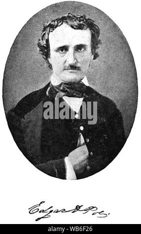 Edgar Allan Poe (photo and signature Stock Photo - Alamy