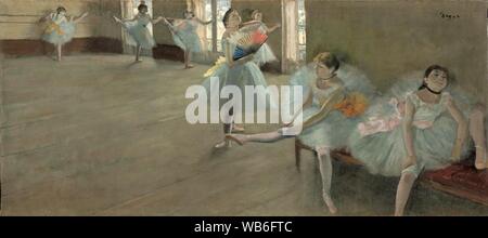 Edgar Degas (French, 1834–1917), Dancers in the Classroom, c. 1880. Stock Photo