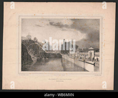 Fairmount waterworks. From the forebay / from nature & on stone G. Lehman ; Lehman & Duval Lithy. Abstract/medium: 1 print : lithograph, chine collé ; sheet 30.4 x 39.1 cm. Stock Photo