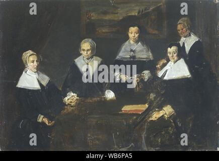 Edouard Manet after Frans Hals - Regentesses of the Old Men's Almshouse in Haarlem data37045967-ae8c77. Stock Photo