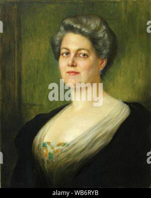 Eduard Kasparides - Porträt einer Dame. Stock Photo