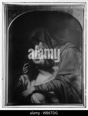 Famous religious paintings. The Sorrowful Mother, from Coreggio, in Church of the Holy Sepulchre, Jerusalem Abstract/medium: G. Eric and Edith Matson Photograph Collection Stock Photo