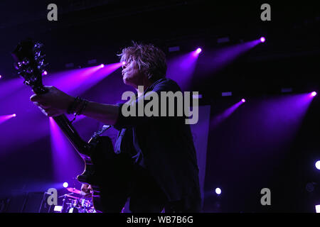 Rio de Janeiro, February 15, 2019. Guitarist Dean DeLeo  of the band Stone Temple Pilots, during a show at Km de Vantagens Hall in the city of Rio de Stock Photo