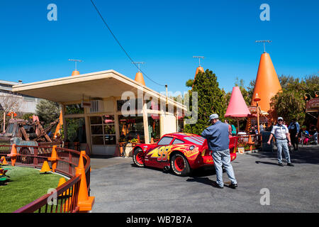 California America 6th March 2018. The Lightning McQueen at Disney California Adventure Park is a theme park located in Anaheim. It is owned and o Stock Photo Alamy