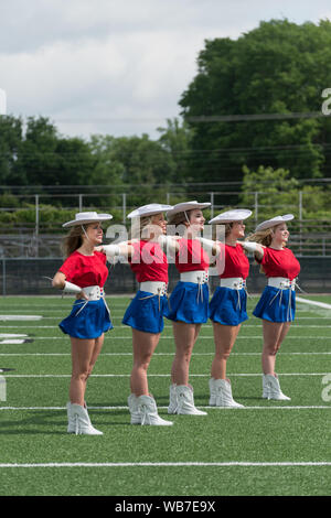 Five of the approximately 75 Kilgore College Rangerettes, a ...