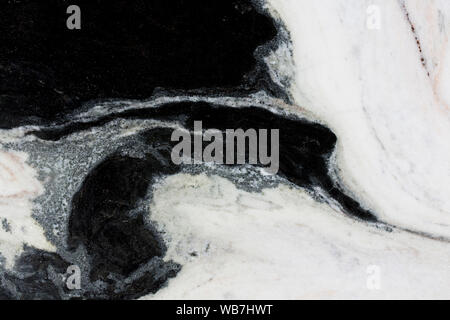 Black and white marble with grey lines. Stock Photo