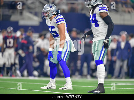 Arlington, Texas, USA. 24th August, 2019. Houston Texans defensive end J.J.  Watt (99) tries to elude Dallas Cowboys offensive tackle Cameron Fleming  (75).during an NFL football game between the Houston Texans and