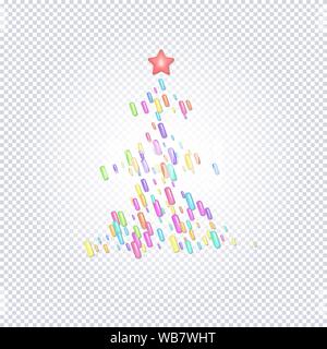 Sprinkle with grains of desserts. Abstract pattern with sprinkles grainy of tree on a transparent background. Design for holiday designs, party, birth Stock Vector