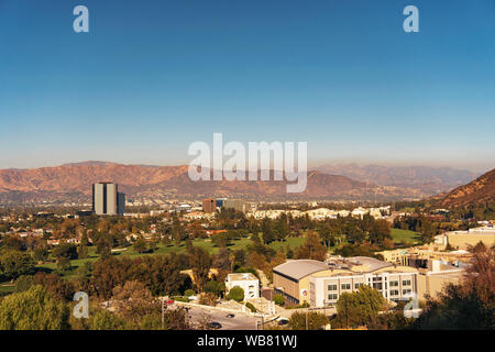 San Fernando Valley and Verdugo Mountains in Los Angeles