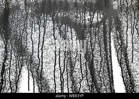 Street Art, abstract graffiti, paint, splash, stain on Wall Stock Photo