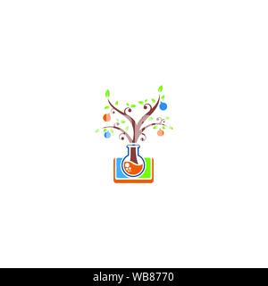 Lap Plant Logo Design Template Stock Vector