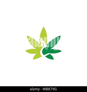 Lap Plant Logo Design Template Stock Vector
