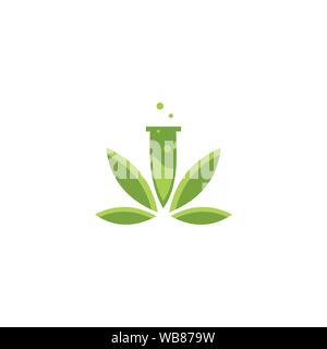 Lap Plant Logo Design Template Stock Vector