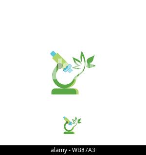 Lap Plant Logo Design Template Stock Vector