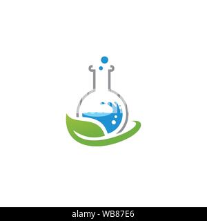 Lap Plant Logo Design Template Stock Vector