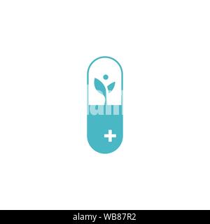 Lap Plant Logo Design Template Stock Vector