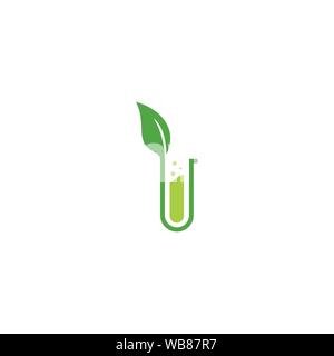 Lap Plant Logo Design Template Stock Vector