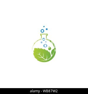 Lap Plant Logo Design Template Stock Vector
