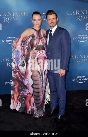 Cara Delevingne and Orlando Bloom attending the  Prime Video TV-Series  'Carnival Row' at the TCL Chinese Theatre on August 21, 2019 in Los  Angeles, California Stock Photo - Alamy