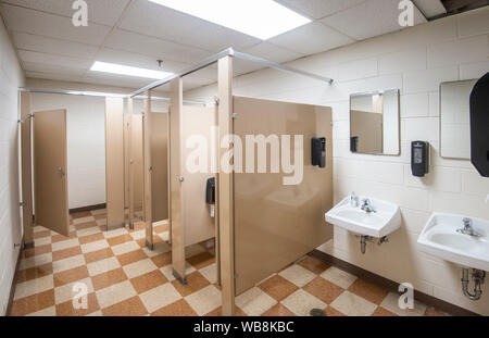 Women's Public Bathroom Restroom Stock Photo