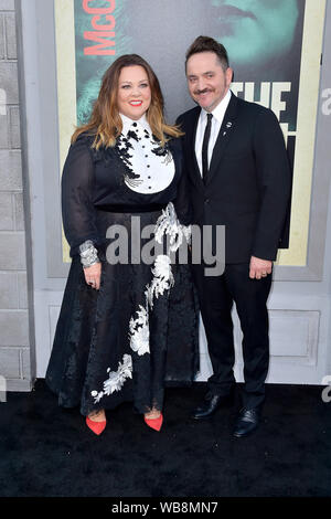 Melissa McCarthy and her husband Ben Falcone attending 'The Kitchen: Queens of Crime' world premiere at the TCL Chinese Theatre on August 5, 2019 in Los Angeles, California Stock Photo