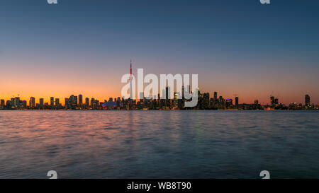 Toronto City skyline at sunset Stock Photo