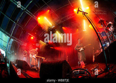 Biddinghuizen, Netherlands 16th august 2019  Hyukoh performs live at Lowlands Festival 2019 © Roberto Finizio/ Alamy Stock Photo