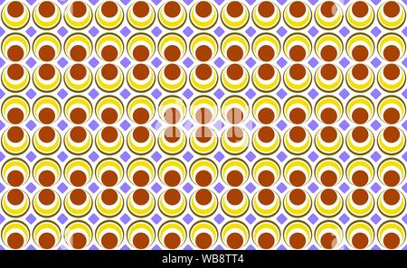 Contemporary Asian Japanese vintage retro Seamless patterns background wallpaper yelllow brown purple tone - Geometric texture illustration vector for Stock Vector